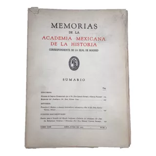 Francisco I Madero, Academia Historia Memorias 1963 2
