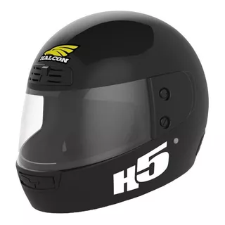 Casco Para Moto Integral Halcon H5  Negro Talle Xl 