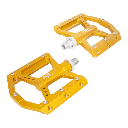 Pedales Para Bicicleta Bmx 1/2 Aluminio Naranja Alnc-1004 Hs