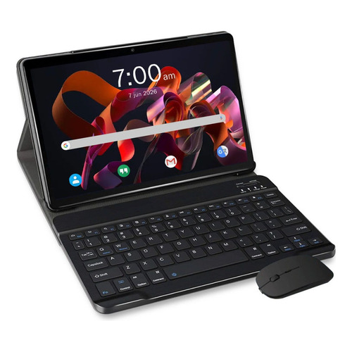 Tablet Intouch 10  Dual Sim 3g 2 / 32gb Teclado Y Mouse Dimm Color Negro