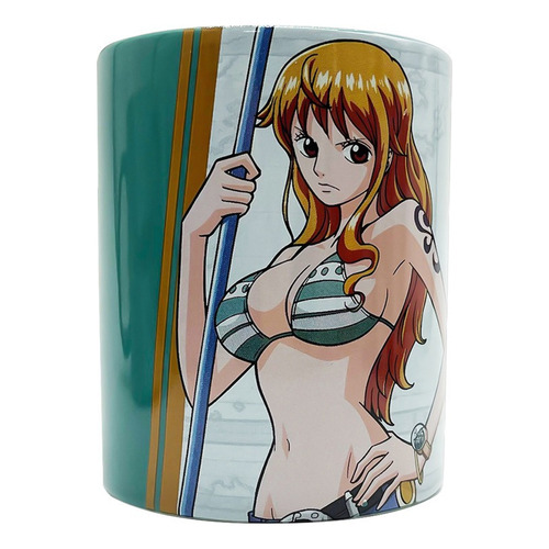 Taza One Piece Varios Modelos Geek Industry Clásica Color Verde Nami