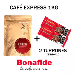 Cafe Express Bonafide Etiqueta Roja Granos O Molido 1k Local