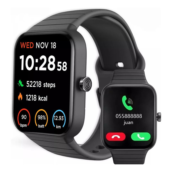 Reloj Inteligente 1.8 Smartwatch Llamadas Alexa Fitpolo W15