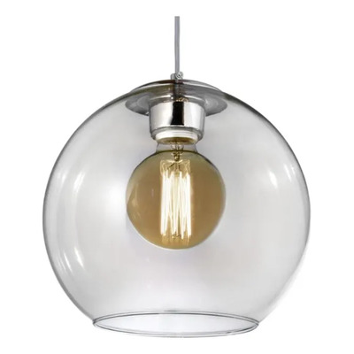 Colgante Globo L Gl/1 1xe27 Ø25cm Vidrio Transparente Transparente