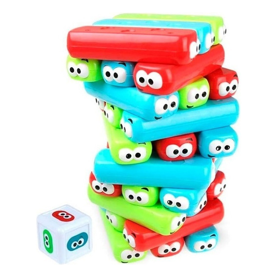 Juego Bloques Torre Balance Tetra Tower Figuras/colores 