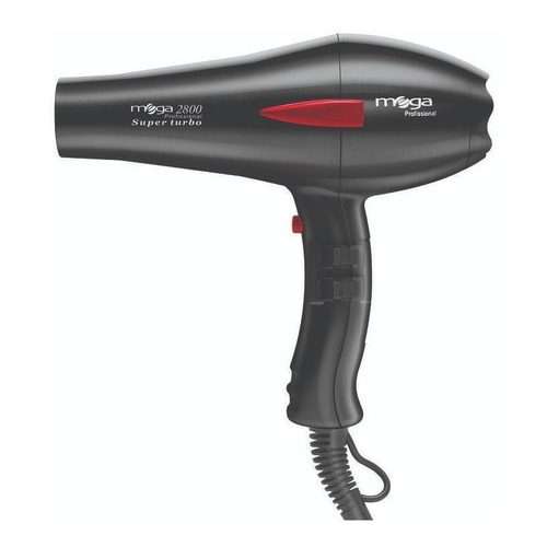 Secador de pelo Mega Super Turbo ST2800 negro 220V