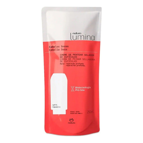 Repuesto Crema De Peinar Cabello Seco Lumina Natura