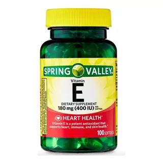 Vitamina E 400 Ui Spring Valley - Unidad a $470