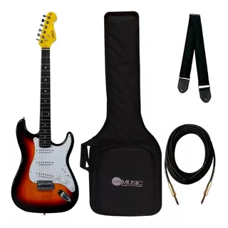 Guitarra Stratocaster Phx St-1 Pr Ch Premium + Acessórios 