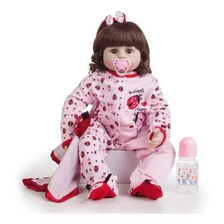 Boneca Realista Com Acessórios Brinquedos Meninas Bebê