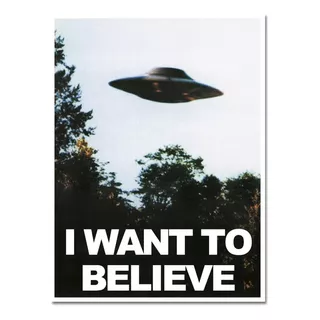 Poster Lámina Decorativa I Want To Believe X Files