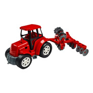 Trator Agromax Arado Fazenda Brinquedo Infantil