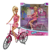 Juguete Muñeca 30cm Kiara Bicicleta Accesorios (no Barbie)