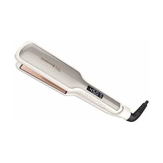 Plancha de cabello Remington Shine Therapy S9531 blanca 120V