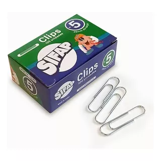 Broches Clips N°5 Sifap X100 Unidades (x20 Cajitas)