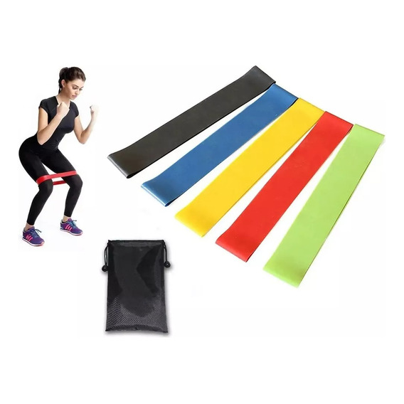 Bandas Elasticas Ejercicios Set 5 Gomas Deportivas 