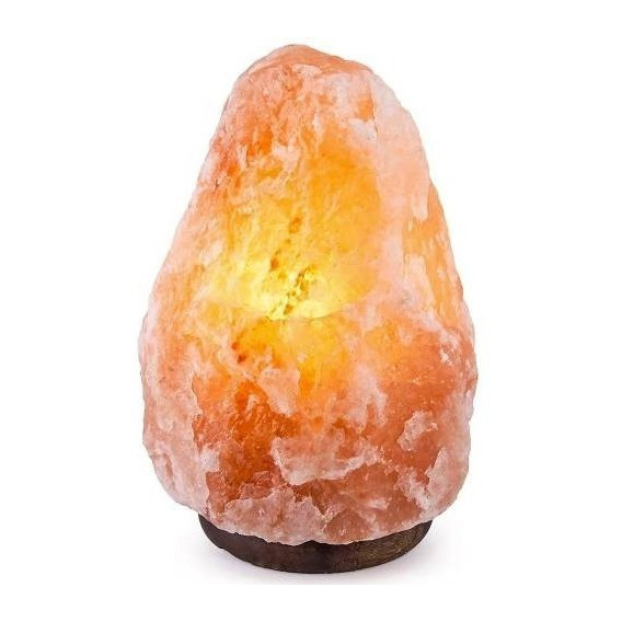 Lampara Sal Del Himalaya Piedra De 2-3 Kg / Color de la estructura Naranja claro Color de la pantalla Naranja claro