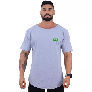 Camiseta Morcegão Masculina Mxd Conceito Bandeira Do Brasil