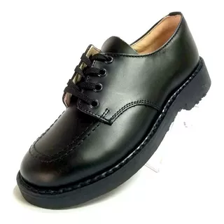 Zapato Colegial Escolar Mickey R945-99 Piel Y Suela Negro