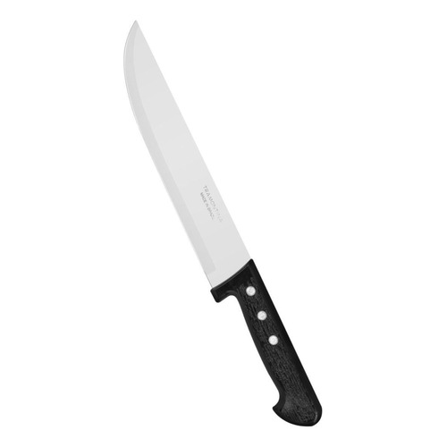 Cuchillo de cocina Tramontina con hoja de acero inoxidable y mango negro 8