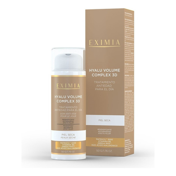 Eximia Hyalu Volume Complex 3d Crema Antiedad Piel Seca 50g Momento de aplicación Día