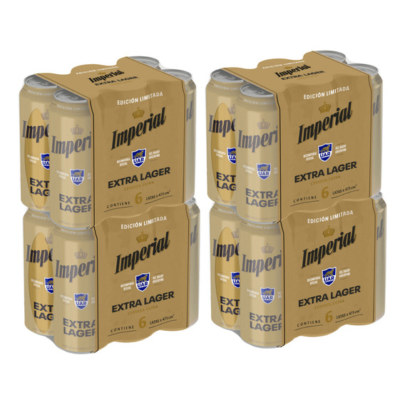 Cerveza Imperial Extra Lager Lata 473ml Pack X24 La Barra