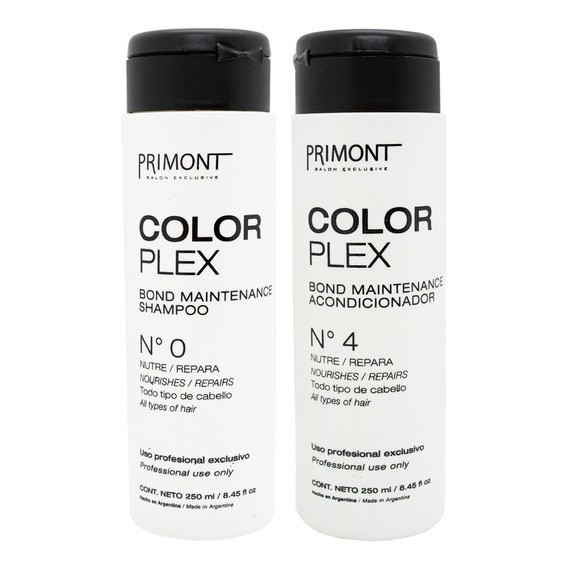 Primont Color Plex Shampoo Enjuague Reparación 250ml 6c