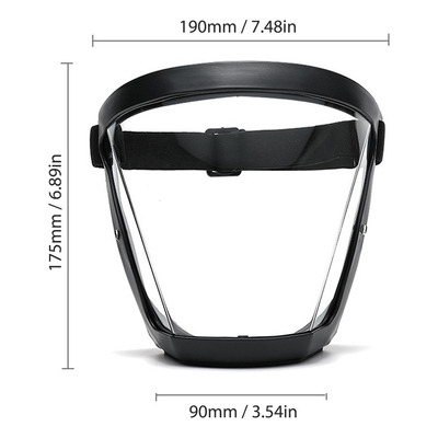 Máscara De Equitación Transparente Antivaho De Protección In