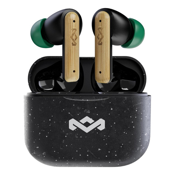 Audífonos House of Marley TWS EM-JE123-SB con bluetooth, color negro. 