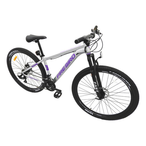 Mountain bike Fire Bird Eco R29 S 21v frenos de disco mecánico cambios Fast/LTWOO color gris/violeta  