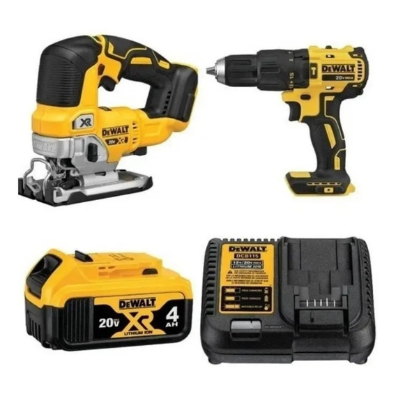 Taladro Percutor Dcd7781 + Caladora Dcs334 Dewalt Dck249m1