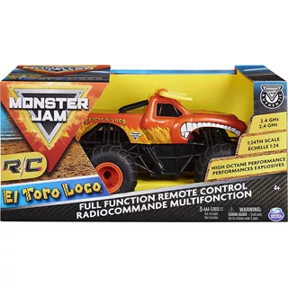 Monster Jam, El Toro Loco Rc A Escala 1:24, 2.4 Ghz