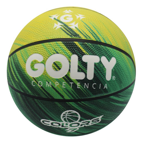 Balón De Baloncesto Competencia Golty Colors N7 Color Verde Lima