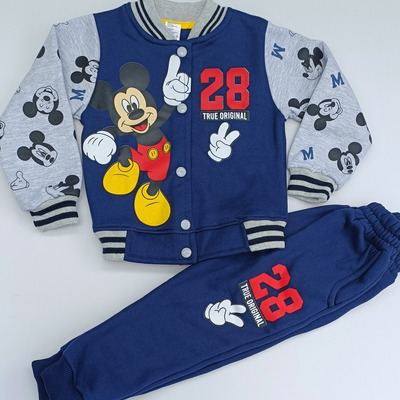 Conjunto De Niños Sudadera Y Pantalón De Mickey Azul Oscuro