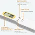 Cuchara Balanza Cocina Digital Precisión Led Pila Incluída Blanco