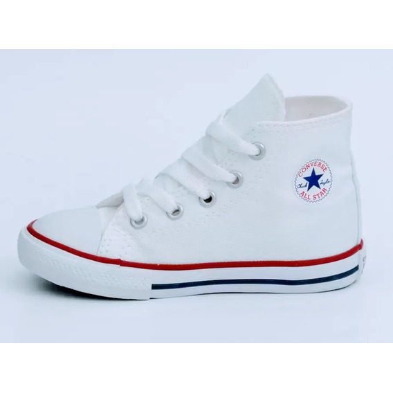 Botitas All Star. Infantiles. Blancas.