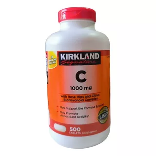 Vitamina C De 1000 Mg. 500 Cápsulas. Importado. Kirkland