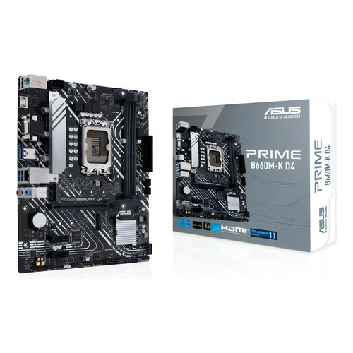 Motherboard Asus Prime B660m-k D4 13va Gen S1700 Ddr4 Color Negro