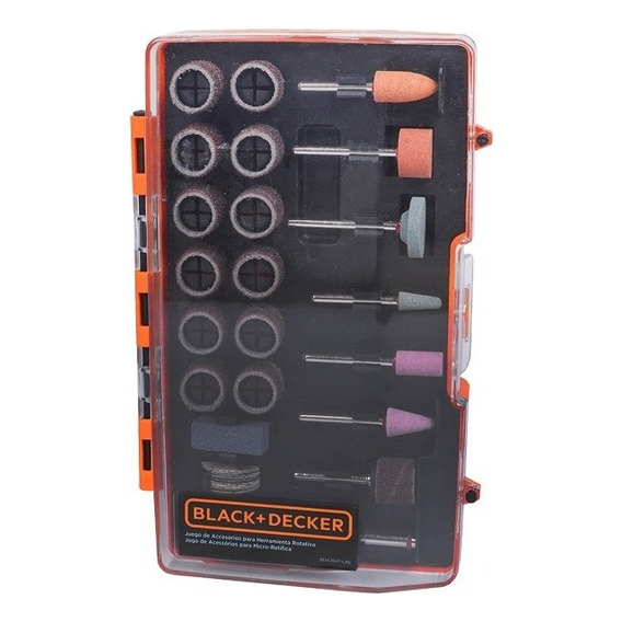 Juego De Accesorios Minitorno 42pz Black And Decker Bda3047