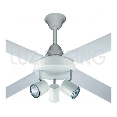 Ventilador De Techo Blanco Garantía + Aplique 3 Luces Tg