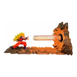 Lámpara Dragón Ball Z + Soporte P/pared Goku Ss3-asterix 3d