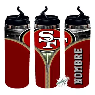 Termo Nfl Personalizado Skinny Tumbler 400ml Tipo Zipper