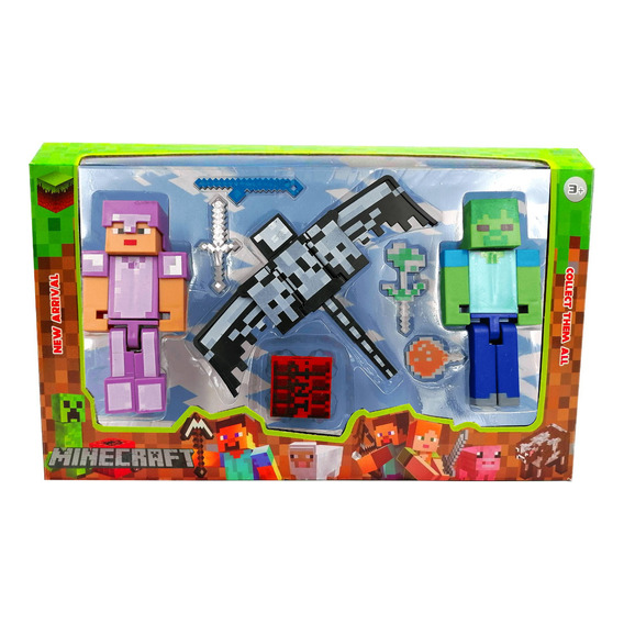 Minecraft Colección Set Juguetes Dragon Devastador Fantasma