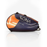 Raqueteira Kona Beach Tennis Padel Grande Capa Térmica Cor Marinho com Laranja