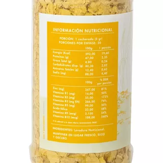 Levadura Nutricional 100 G - Manare