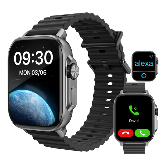 Smartwatch Ultra Reloj Inteligente Bluetooth Llamadas Alexa 