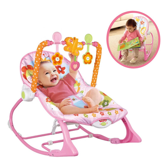 Bouncer Silla Mecedora Para Bebé Aeiou Hb224 Musical 2 En 1