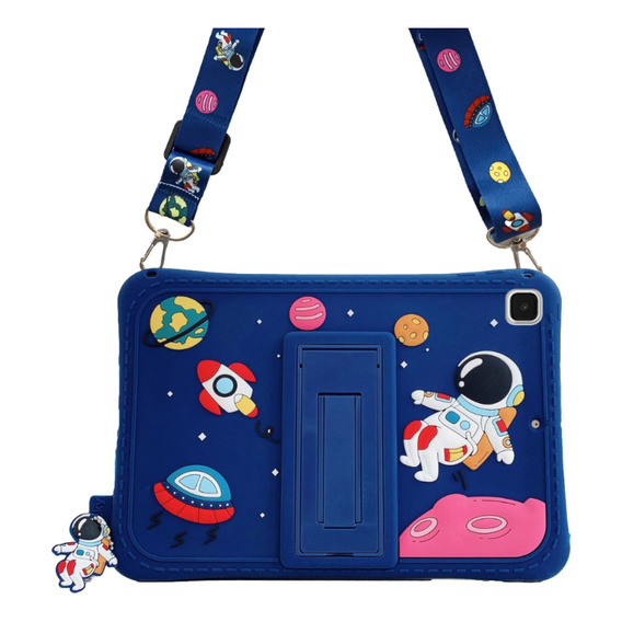 Funda Para Galaxy Tab S6 Lite P610 Correa Silicon Spaceman