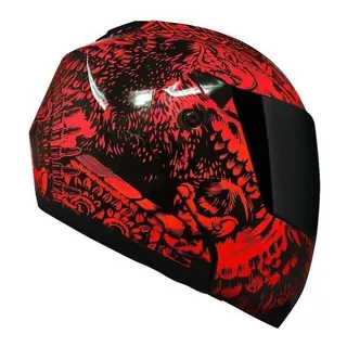 Casco Para Moto Rebatible Kov Stealth  Rojo  Zapata Talla Xl 