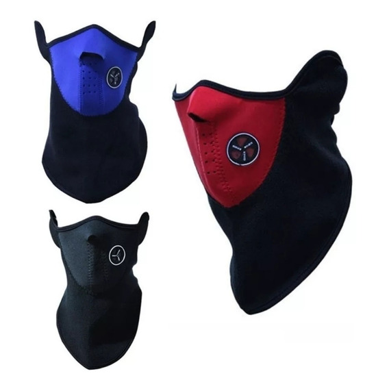 Protector Máscara Neopreno Y Polar Para Moto Bicicleta 